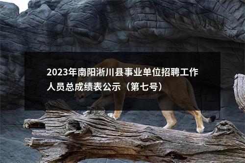 2023年南阳淅川县事业单位招聘工作人员总成绩表公示（第七号） 图片